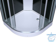 Душевая кабина Erlit ER3510P-C4 100x100 профиль хром, стекло тонированное