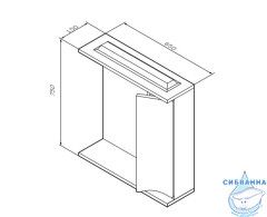 Шкаф-зеркало Am.Pm Like 65 см M80MPR0651WG