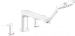 Смеситель для ванны на борт Hansgrohe Talis E 71748700 (белый матовый)