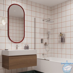 Душевая система скрытого монтажа с тропическим душем, ручным душем и изливом, глянцевый хром, Azure, Milardo, AZUSB03M68