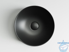  Раковина на столешницу 36 см Ceramicanova Element CN6007 (черный матовый)