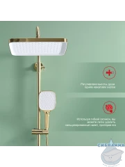 Душевая система Raglo 320 1 режим R50.24.23 (золото)