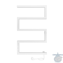 Полотенцесушитель электрический Indigo Sparta (с таймером) 50х80 белый матовый (с возможностью скрытого подключения, подключение R)