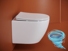 Унитаз подвесной безободковый Ceramicanova Uno Rimless CN11001T с сиденьем быстросъемным Soft Close (микролифт)