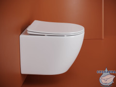 Унитаз подвесной безободковый Ceramicanova Uno Rimless CN11001T с сиденьем быстросъемным Soft Close (микролифт)