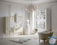 Зеркало 65 см Aqwella Clarberg Borgia cлоновая кость