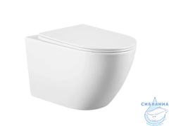 Унитаз подвесной безободковый Charus Estella Rimless EWC700-121W с сиденьем Soft Close (микролифт)