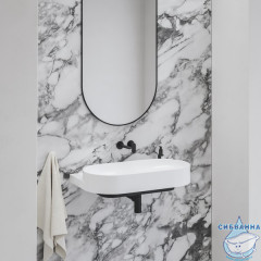 Встраиваемый смеситель для раковины Ravak Eleganta X070292 (черный матовый)