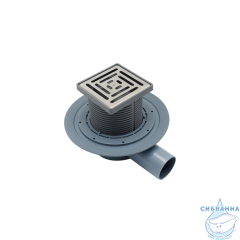 Трап душевой, сифон 360, комбинированный затвор, 10х10см, хром, IDDIS, 980DS10SB4CDZ