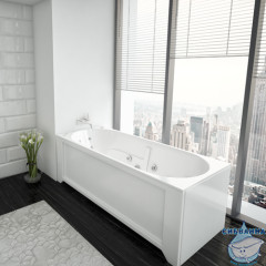 Акриловая ванна Aquatek Лея 170х75 с каркасом