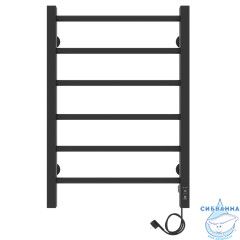 Полотенцесушитель электрический Laris Феличия П6 40Х60 R (черный матовый)