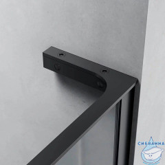Walk-in Veconi Корато 110 профиль черный, стекло прозрачное KR77B-110-01-C8