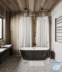 Акриловая ванна Grossman Forta GR-1503MB 170X75 с каркасом (белый/черный матовый)