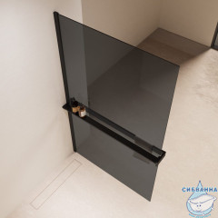 Walk-in Vincea Walk In HS 90 профиль черный, стекло тонированное VSW-1HR900CGB