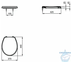 Сиденье для унитаза  Ideal Standard Eurovit W302601