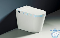 Унитаз приставной Abber Bequem AC1117S с сиденьем Soft Close (микролифт) (белый)