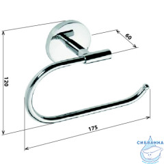 Держатель для туалетной бумаги Bemeta Alfa 102414012