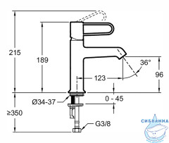 Смеситель для раковины Jacob Delafon Odeon Rive Gauche E21029-GLD-BL (без донного клапана) (черный/золото)