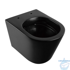 Унитаз подвесной безободковый Abber Bequem AC1102MB с сиденьем Soft Close (микролифт) 