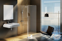 Душевое ограждение Ravak Walk In Corner 110х80 v.200 bright alu