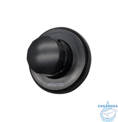 Держатель, ABS пластик, черный матовый, Easy, Milardo, EASBWP0M58