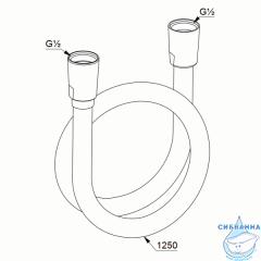 Душевая система Kludi Bozz 386710576 1 режим (хром)