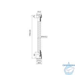 Шланг для душа, черный матовый, нерж. сталь, 1,75 м, Agua, IDDIS, AGUS17B0i19