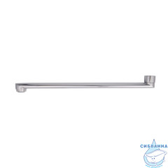 Излив для смесителя, ванна, плоский, нерж. сталь, 300 мм, поворотный, хром, IDDIS, 995F30C2SM