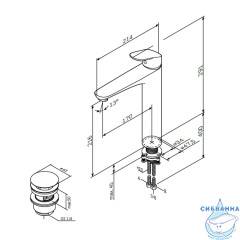 Смеситель для раковины AM.PM Like F8092200 для раковины (с донным клапаном) (хром)