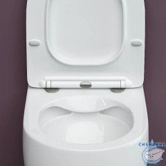 Унитаз подвесной безободковый Ceramicanova Play Rimless CN3001 с сиденьем быстросъемным Soft Close (микролифт)