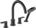Смеситель для ванны на борт Hansgrohe Vernis 71456670 (черный матовый)