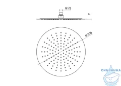 Верхний душ Aquatek 300 1 режим AQ2075BGM