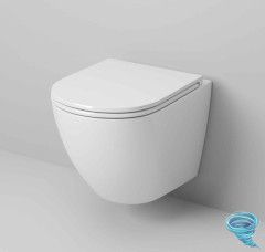 Унитаз подвесной безободковый Grossman GR-001SQ с сиденьем Soft Close (микролифт)