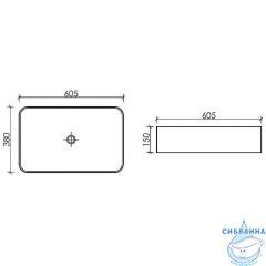  Раковина на столешницу 61 см Ceramicanova Element CN6053MW (белый матовый)