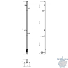 Полотенцесушитель электрический Vincea 137 (графит)