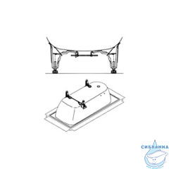 Ножки для стальных ванн Kaldewei универсальные 5032