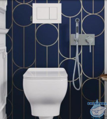 Встраиваемый смеситель с гигиеническим душем Jacob Delafon Elate E25838-CP (хром)