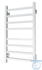 Полотенцесушитель электрический Санприз Контур П8 40х80 (белый матовый) (подключение универсальное)