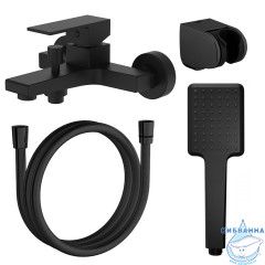 Смеситель для ванны Azario Eddie AZ-WQY238207PA (черный матовый)