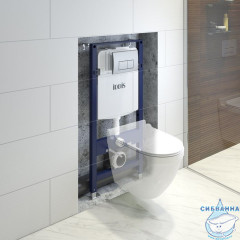 Комплект 2 в 1: инсталляция и клавиша смыва, хром, Optima Home, IDDIS, OPH00GCi32K