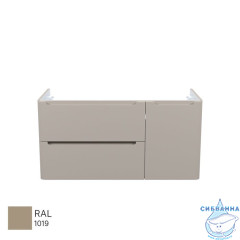 Тумба подвесная, 100 см, капучино, Edifice, IDDIS, EDI10C0i95 подходит умыв. 0101000i28