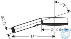  Ручной душ Hansgrohe Pulsify Select 3 режимa 24100700 (белый)