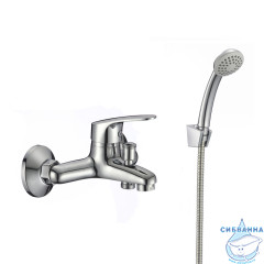Смеситель для ванны Milardo Simp SIMSB00M02 с душевым гарнитуром (хром)