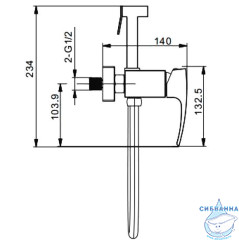Смеситель Gappo G2007 с гигиеническим душем (хром)