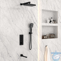 Душевая система Vincea 320 1 режим VSFW-433T1MB (черный матовый)