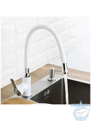 Смеситель кухни Frap F4041 (белый/хром)