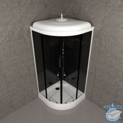 Душевая кабина Тритон Топ 90x90 А профиль белый, стекло прозрачное Щ0000064609