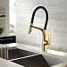 Смеситель для кухни Vincea VKF-115BG (золото матовое/черный)