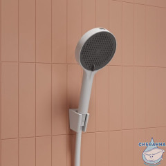 Лейка для душа, белый матовый, Aiger, IDDIS, AIG4FW0i18