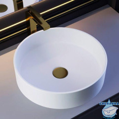 Раковина на столешницу 45 см Salini Armonia (материал sapirit, белый глянцевый)